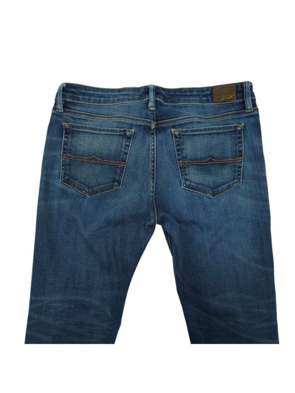 Ralph Lauren Denim & Supply Crop Skinny Jeans 30 Indie Boho Whiskered Blue Denim - Picture 12 of 15